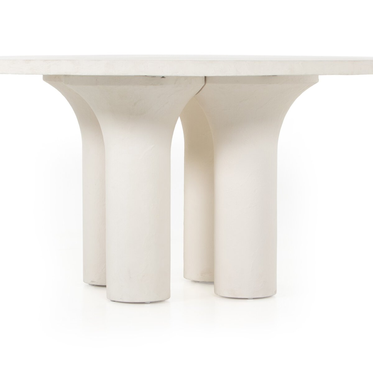 Parra Round Dining Table White Concrete OL