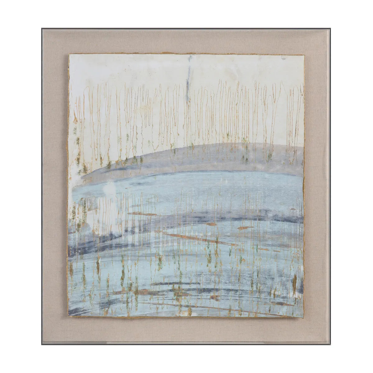 Quiet Horizon II Framed Abstract Canvas - OL