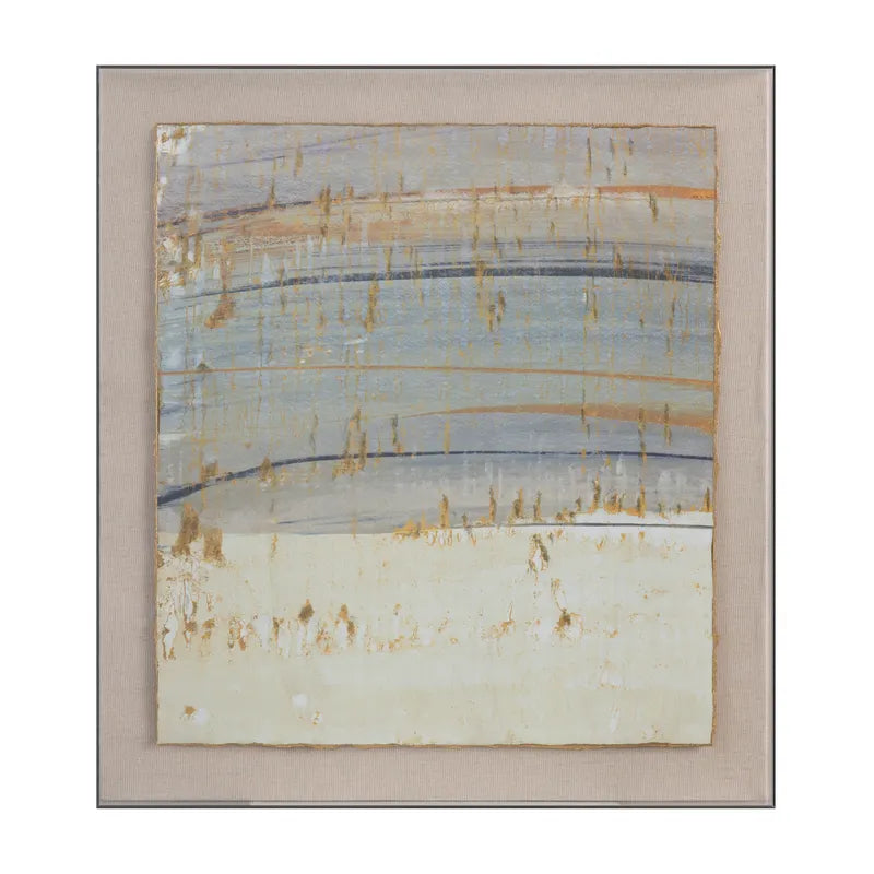 Quiet Horizon I Framed Abstract Canvas - OL