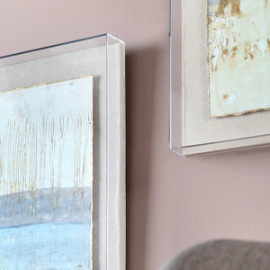 Quiet Horizon I Framed Abstract Canvas - OL