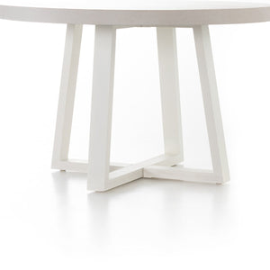 Cyrus 48" Outdoor Round Dining Table Natural Sand OL