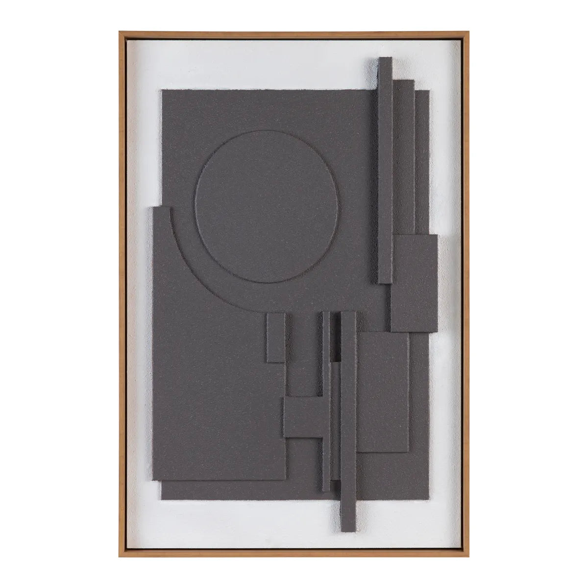 Sculpted Geometry Framed Wall Art - OL