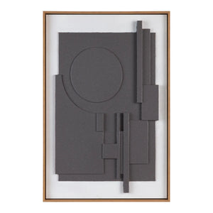Sculpted Geometry Framed Wall Art - OL
