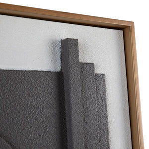Sculpted Geometry Framed Wall Art - OL