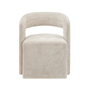Sloane Oatmeal Rolling Dining Chairs - Pair - OL