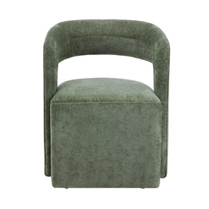 Sloane Green Rolling Dining Chairs - Pair - OL