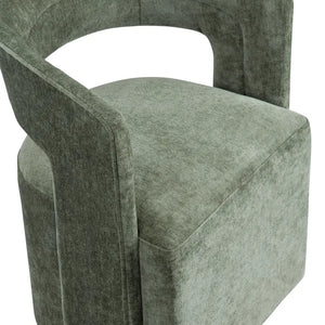 Sloane Green Rolling Dining Chairs - Pair - OL