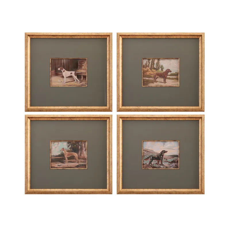 The Sporting Dog Framed Art Collection – Set of 4 - OL