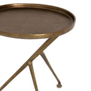 Schmidt Accent Table Raw Antique Brass OL