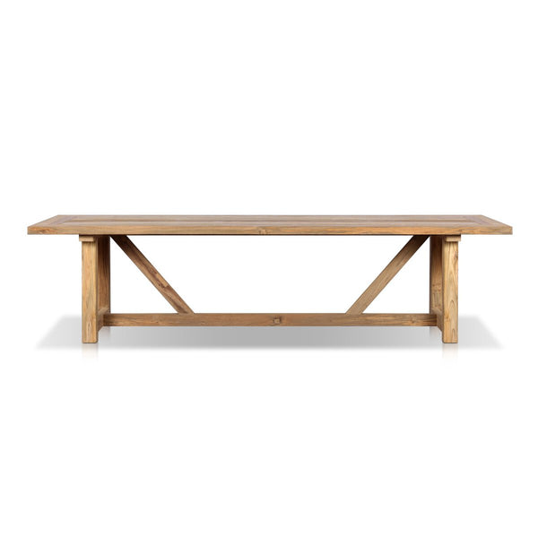 Stewart Outdoor Dining Table Reclaimed Natural FSC OL - Homenclature