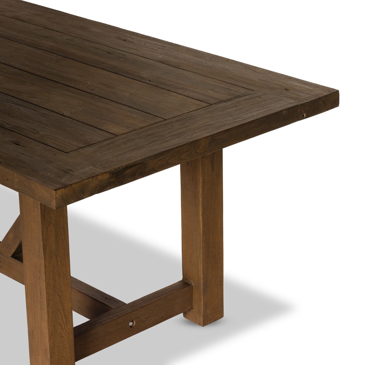 Stewart Outdoor Dining Table Stained Heritage Brown-FSC OL