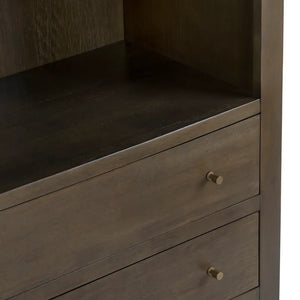 Sutton Arched Bookcase with Drawers - OL