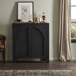 Tilda Bar Cabinet Black Wash Mango OL