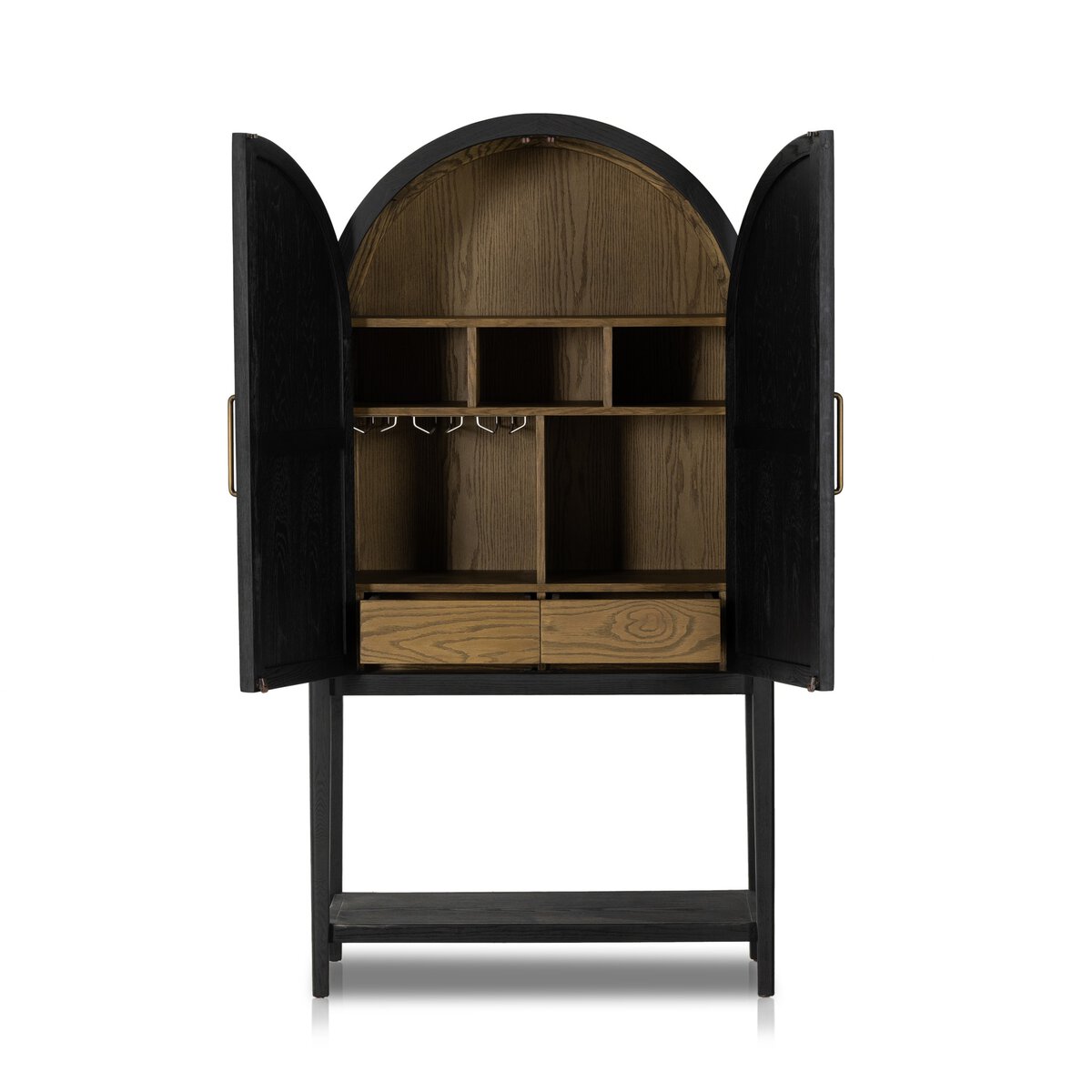 Tolle Bar Cabinet Drifted Matte Black OL