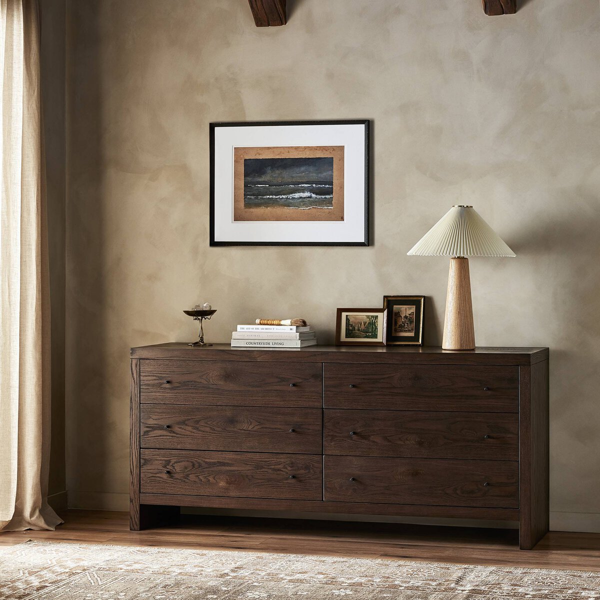 Torrington 6 Drawer Dresser Umber Oak Resawn OL