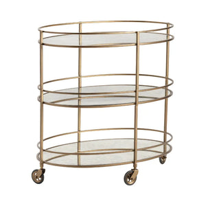 Teresita Oval Bar Cart - OL