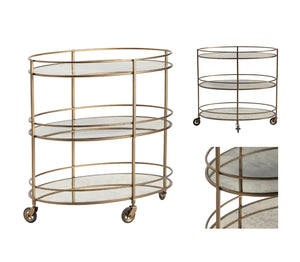 Teresita Oval Bar Cart - OL