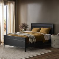 Toulouse Queen Bed Distressed Black - OL