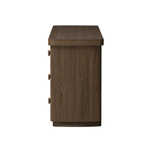 Valen 6 Drawer Dresser Rustic Brown Oak Veneer OL