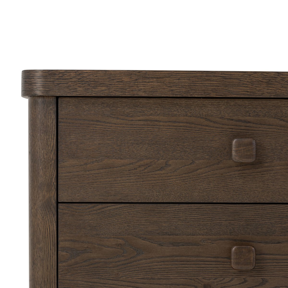 Valen 6 Drawer Dresser Rustic Brown Oak Veneer OL