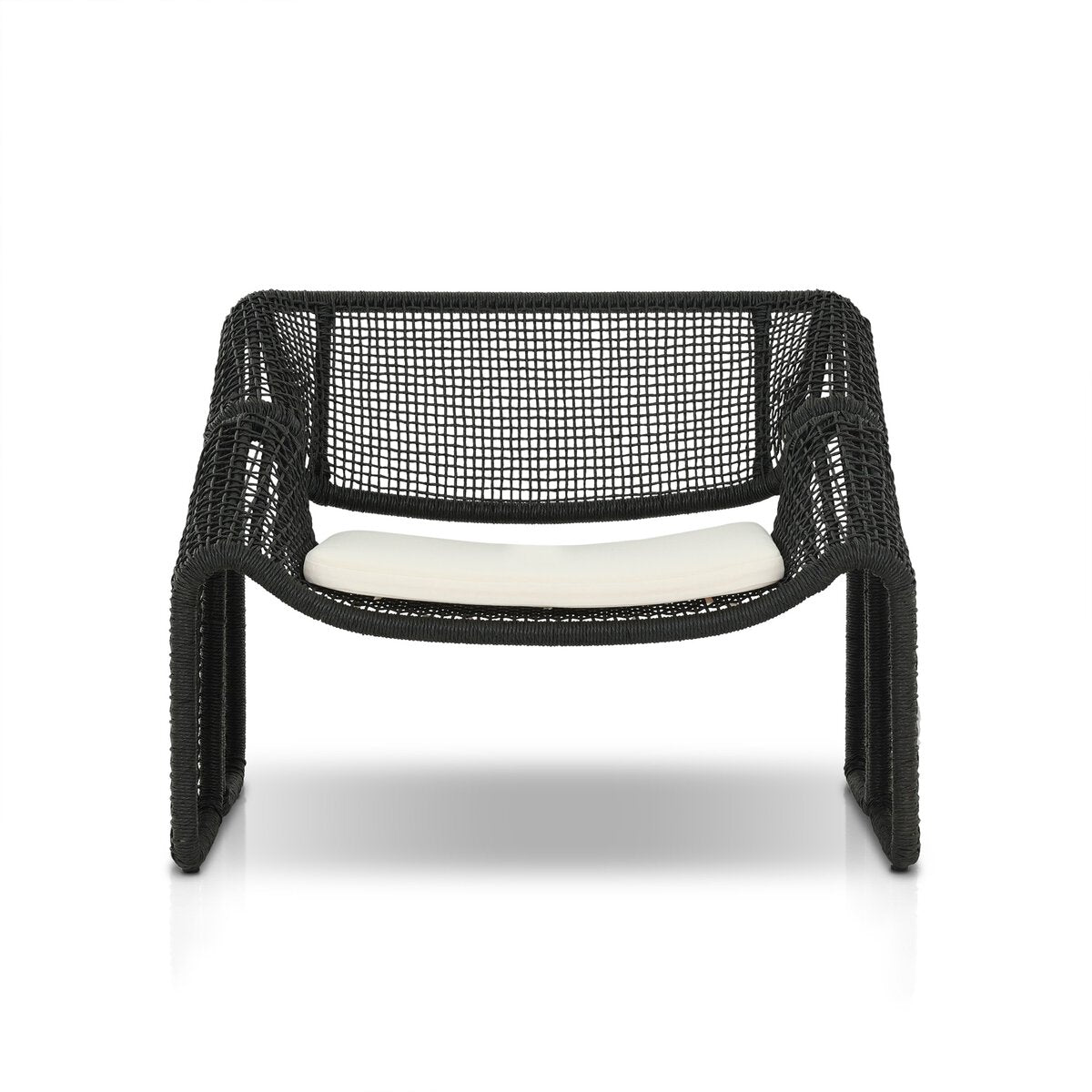 Selma Outdoor Chair Venao Ivory Faux Black Hyacinth OL