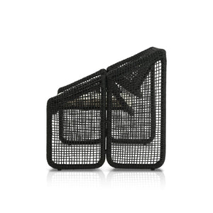 Selma Outdoor Chair Venao Ivory Faux Black Hyacinth OL