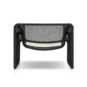 Selma Outdoor Chair Venao Ivory Faux Black Hyacinth OL