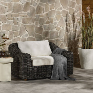 Messina Outdoor Chair Venao Ivory Chunky Charcoal OL