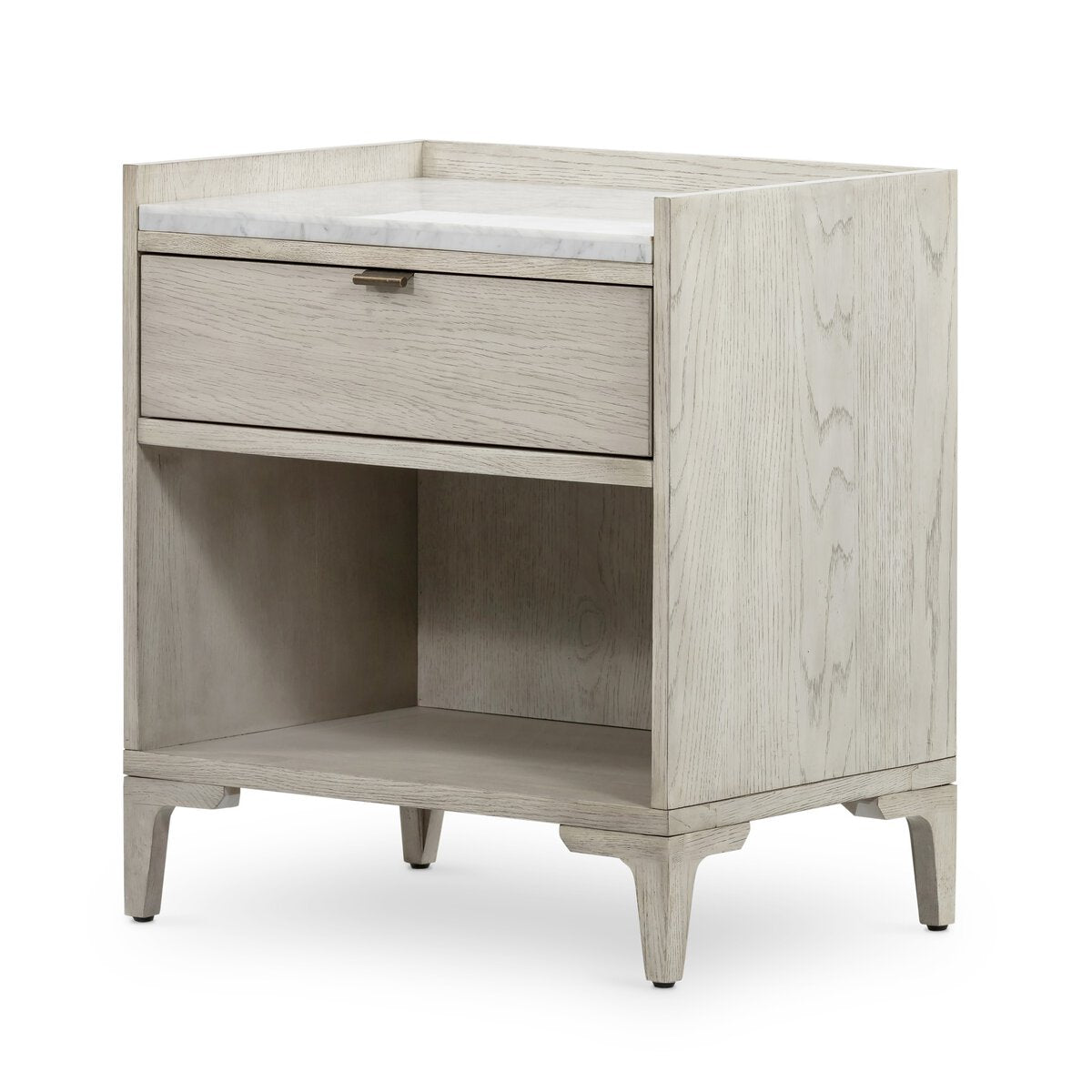 Viggo Nightstand Italian White Marble OL