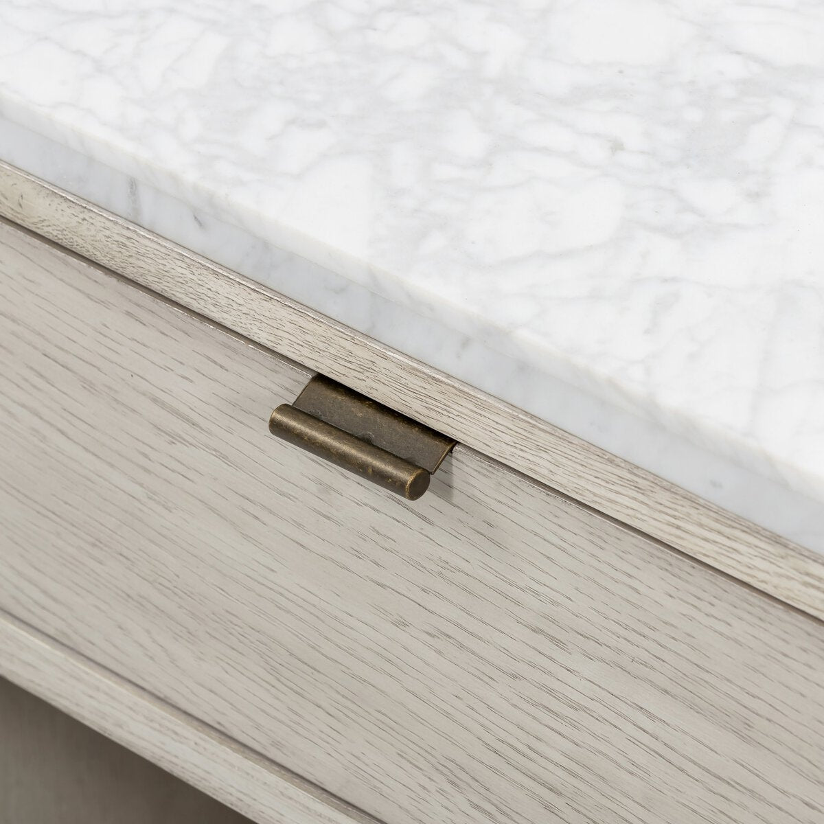 Viggo Nightstand Italian White Marble OL