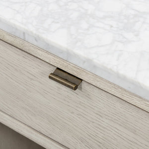 Viggo Nightstand Italian White Marble OL