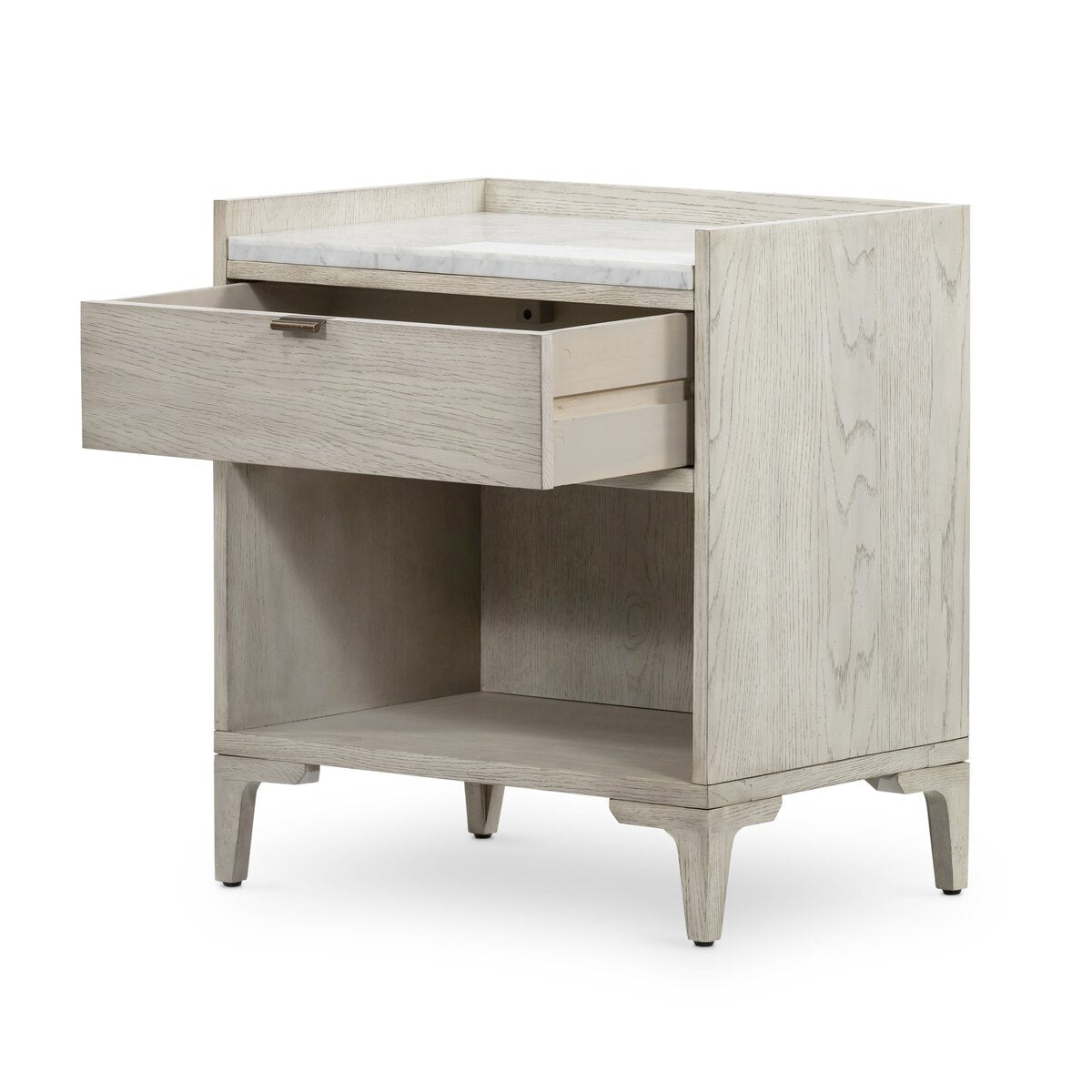 Viggo Nightstand Italian White Marble OL
