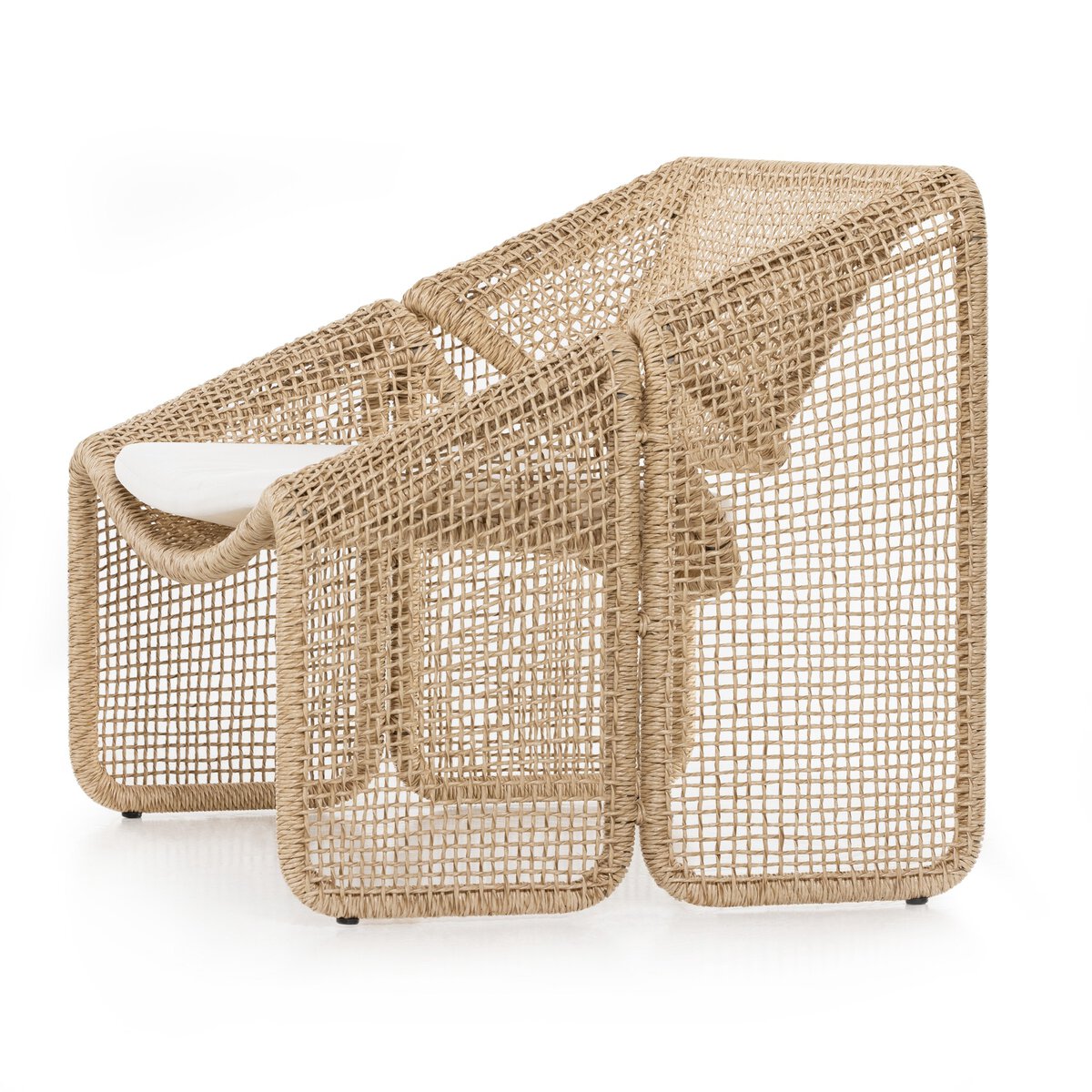 Selma Outdoor Chair Venao Ivory Faux Hyacinth OL
