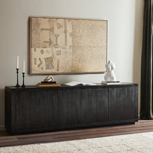 Warby Sideboard Worn Black Oak OL