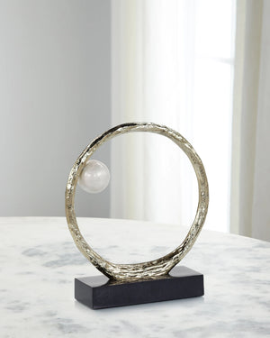 Anello di Perle Sculpture on Iron Base, Small