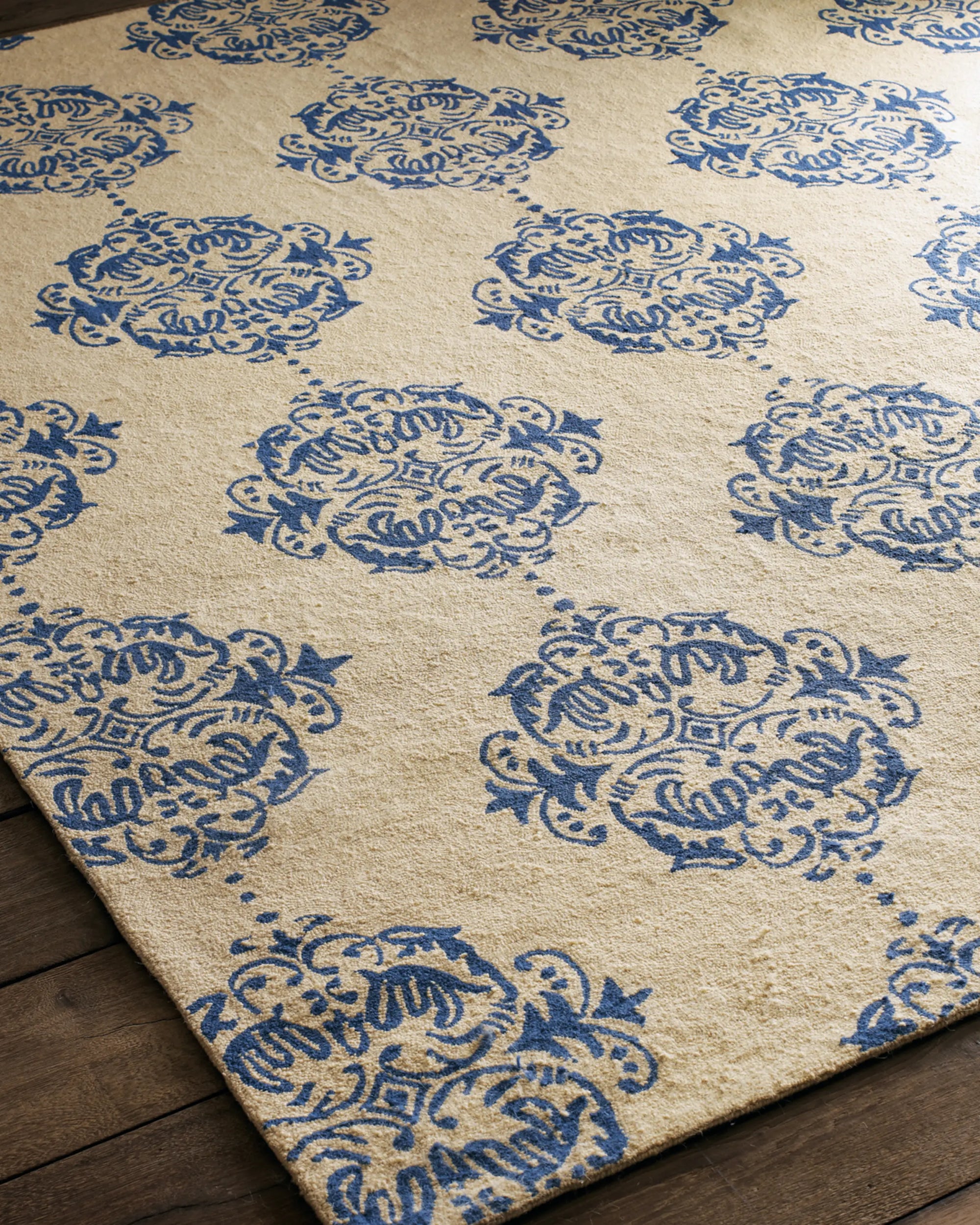 Blue Medallions Rug, 7'9" x 9'9"