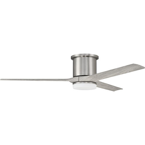 Burke 60 inch Brushed Polished Nickel with Greywood Blades Ceiling Fan