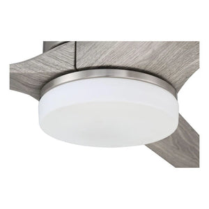 Burke 60 inch Brushed Polished Nickel with Greywood Blades Ceiling Fan