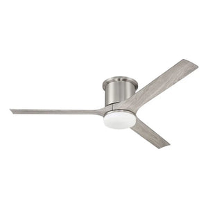 Burke 60 inch Brushed Polished Nickel with Greywood Blades Ceiling Fan