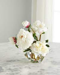 Floating White Peonies