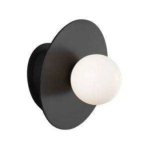 Nodes Angled 1-Light Wall Sconce PAIR Black