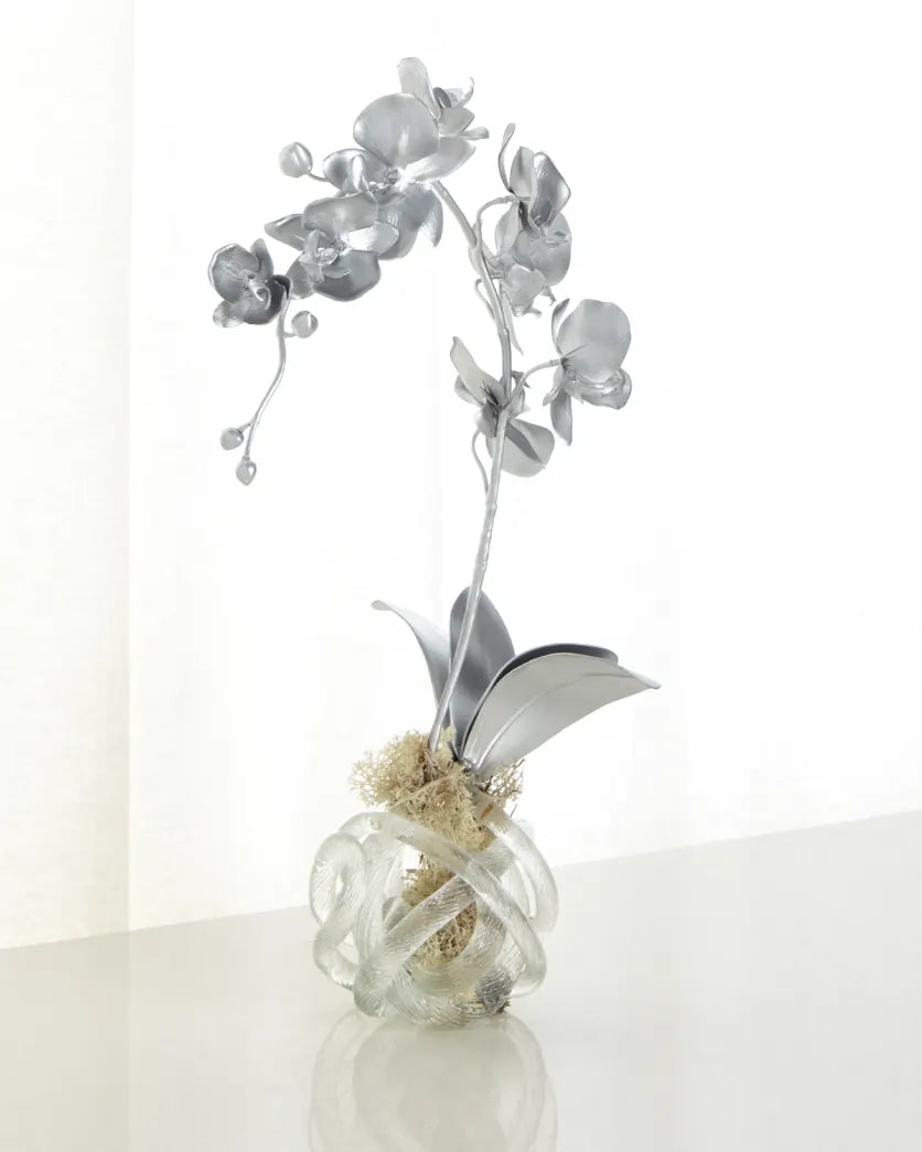 Silver Orchid Faux-Floral Arran