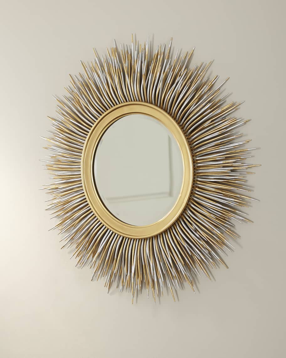 Metallic Porcupine Mirror