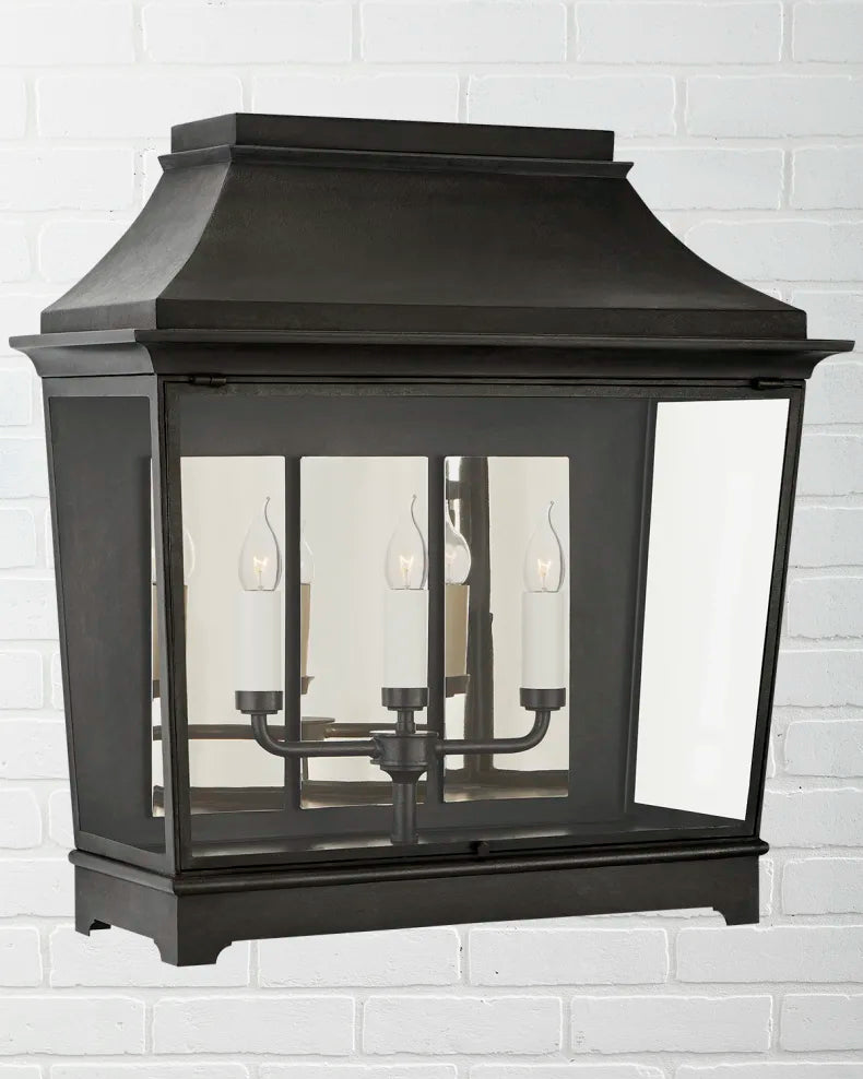 Rosedale Wide Lantern Wall Sconce