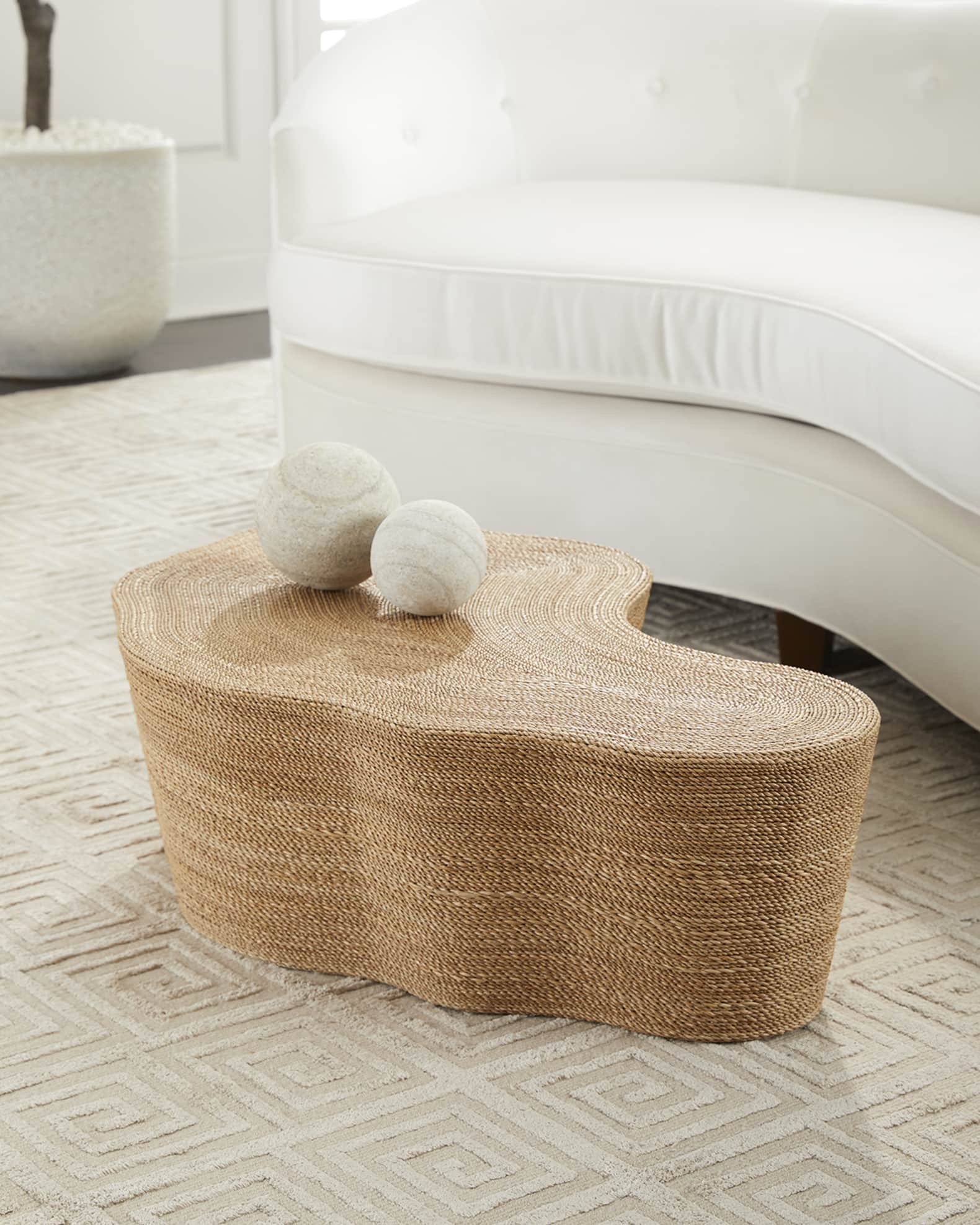 Meadow Abaca Cocktail Table Homenclature