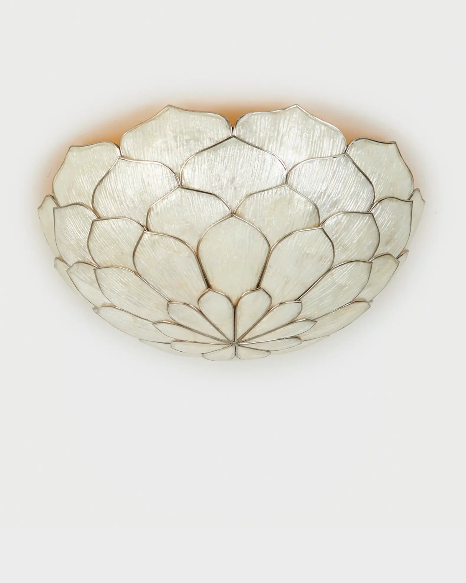 Petal Flush Mount Silver