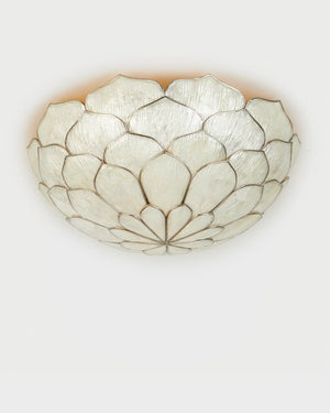 Petal Flush Mount Silver