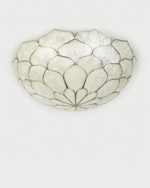 Petal Flush Mount Silver