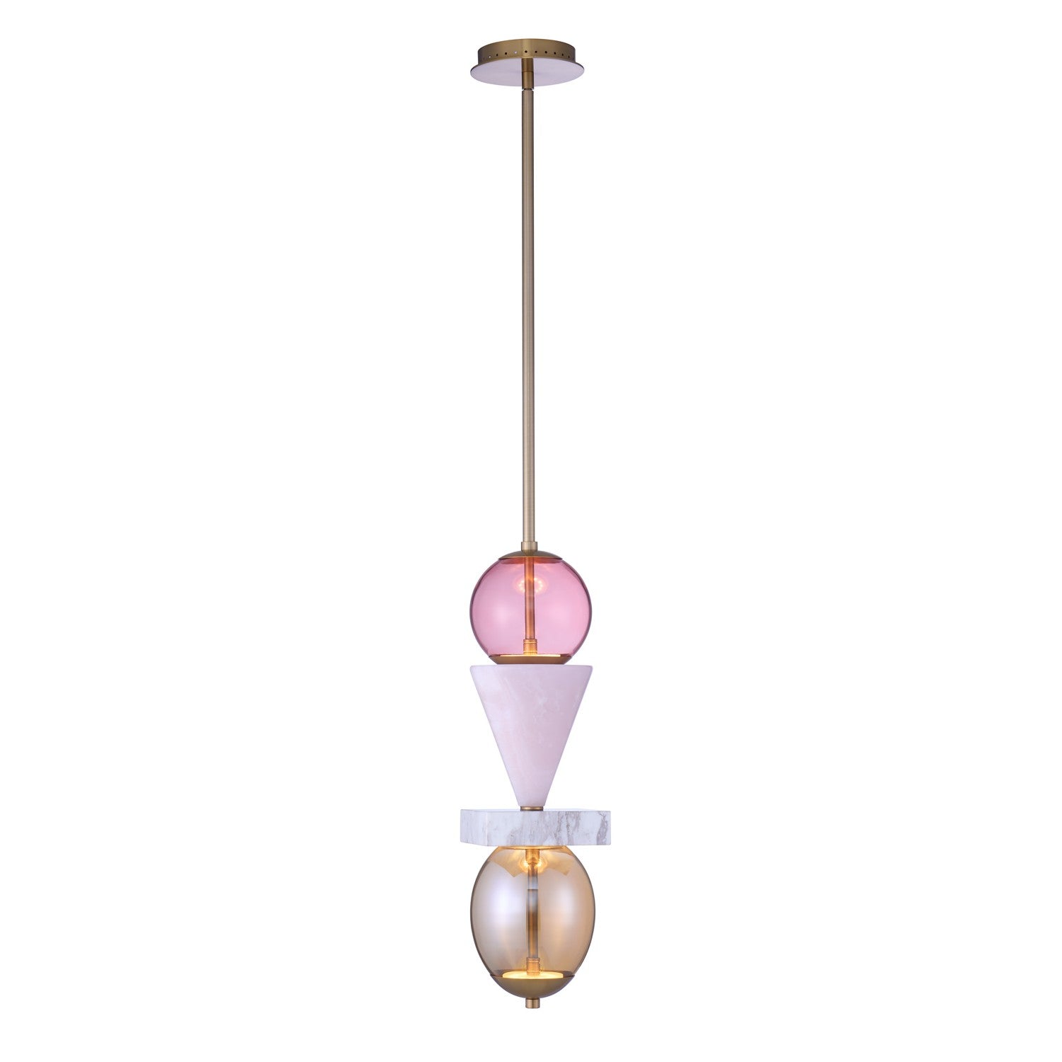 Pink Jade LED Mini Pendant