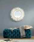 White Porcupine Quill Mirror